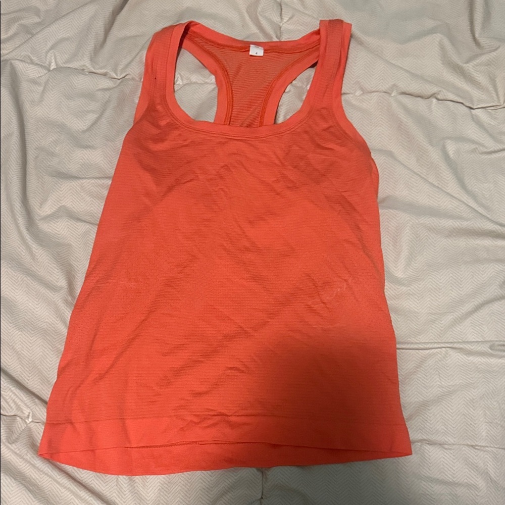 Lululemon Racer Back Women's Orange Tank Top